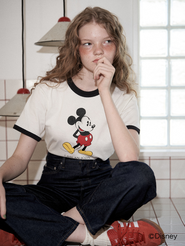 Mickey Mouse】リンガーTee(F WHITE): トップス │ CHAROL official